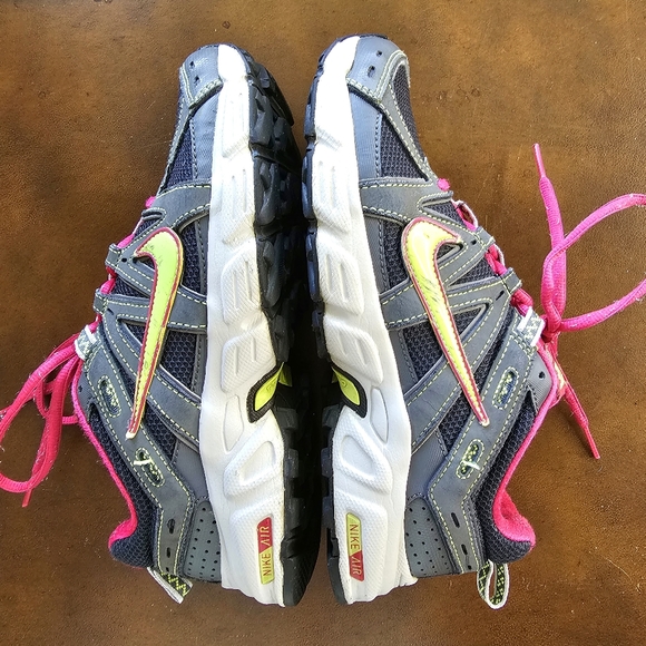 NIKE AIR Aivord 8 Shoes Pink Gray Chartreuse size 8 - Picture 2 of 9